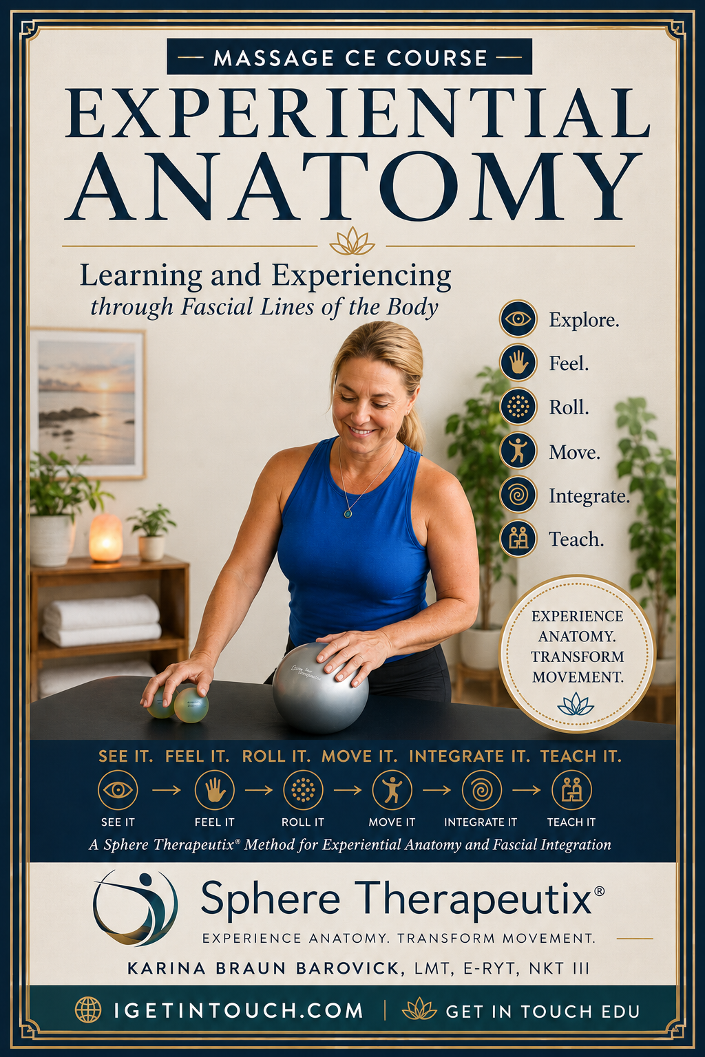 Experiential Anatomy -Experience Anatomy. Transform Movement. 12 CE Hour Course